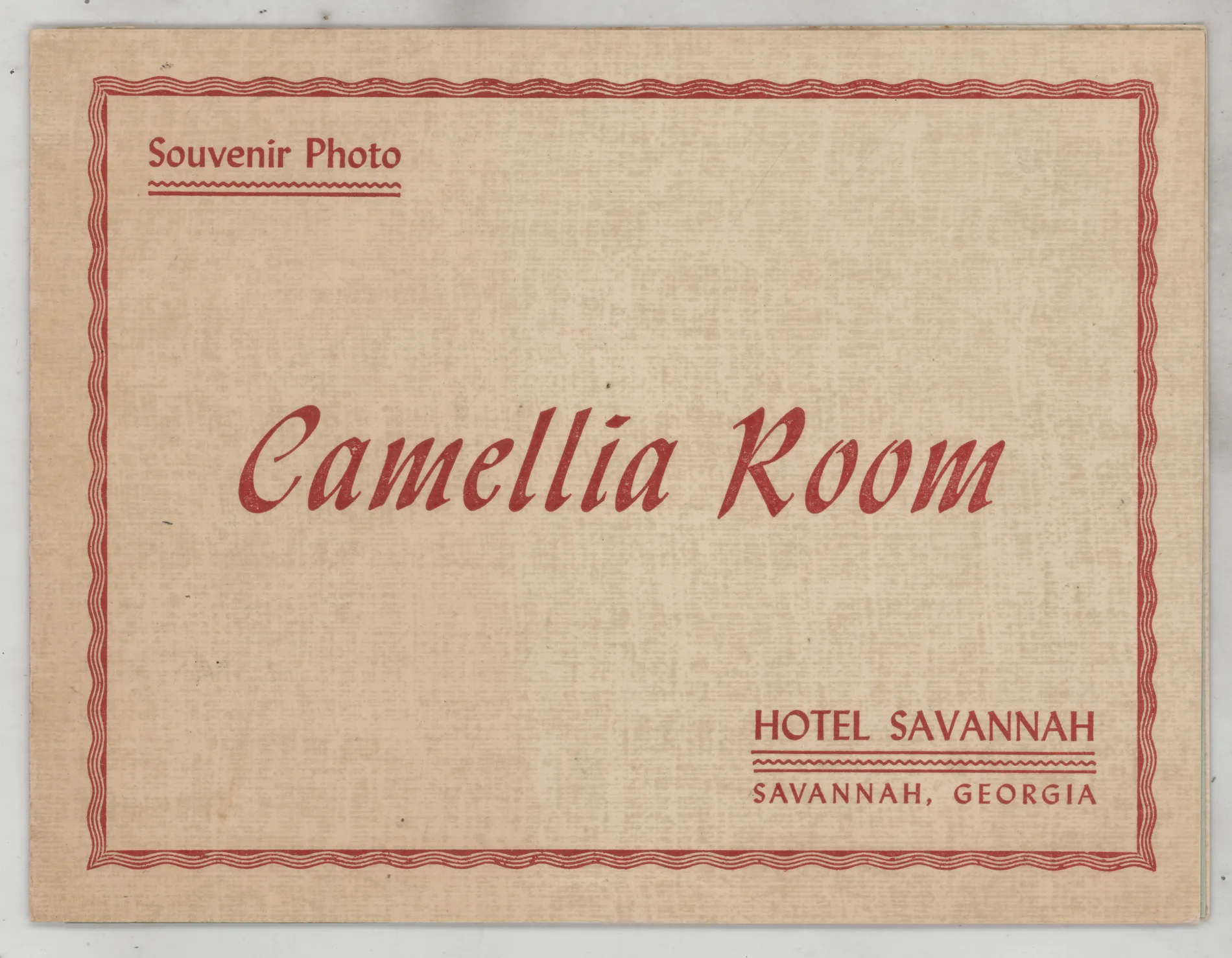 Verso: [Harold and Jean Allison with Loveta McKinstry at the Camellia Room in Savannah, Georgia]