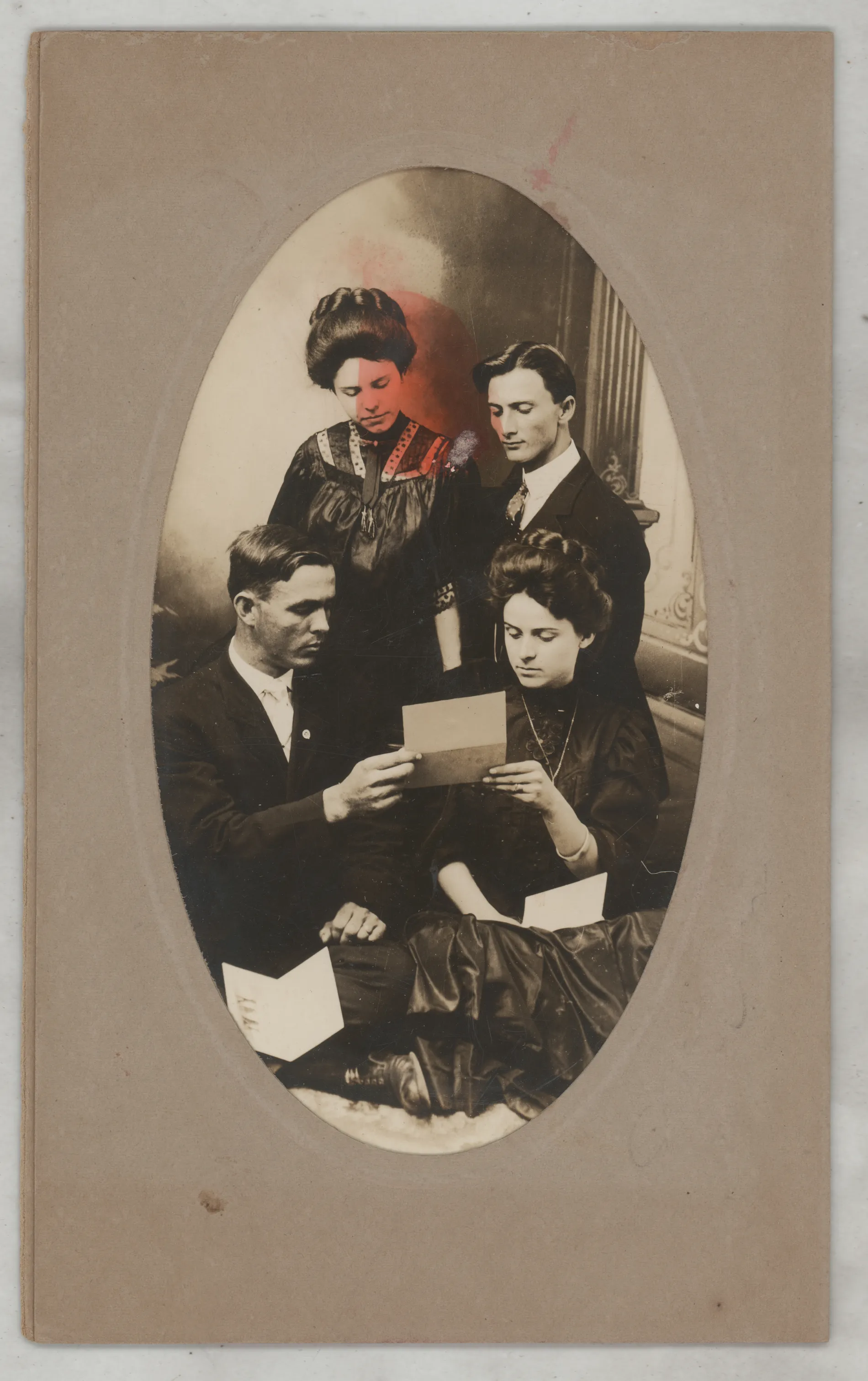Joseph Carroll Allison, from [Formal portrait of Joseph Carroll and Sarah Edna Allison with Ned and Mary Melvin Hogan]