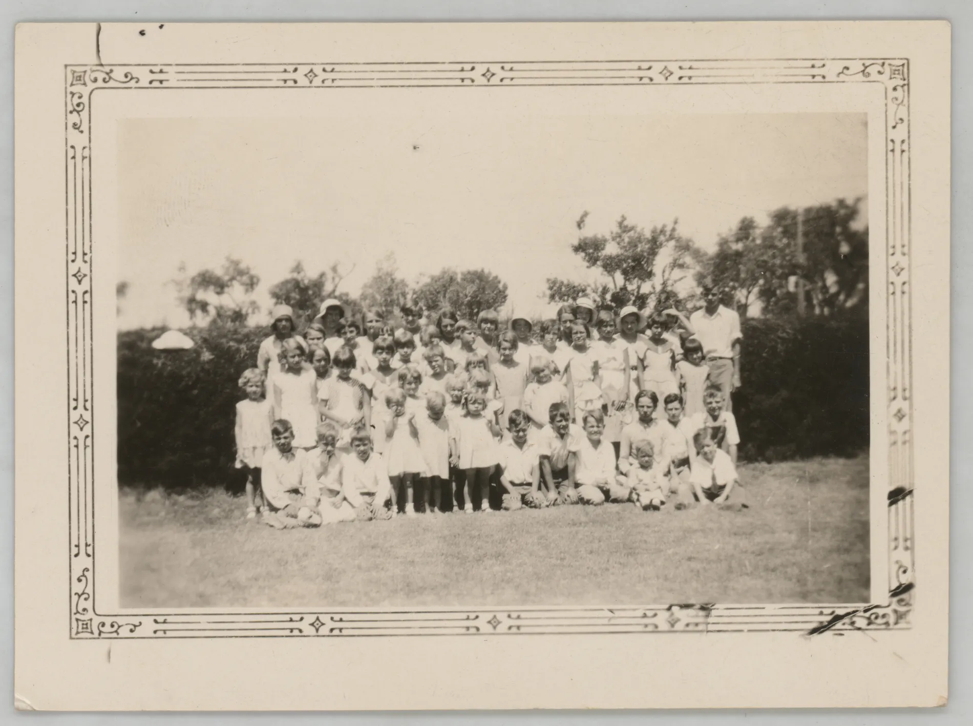 This photograph likely depicts a group of students from the school at Hagerman. Sammy and Jean are visible here, but I cannot be certain for sure.