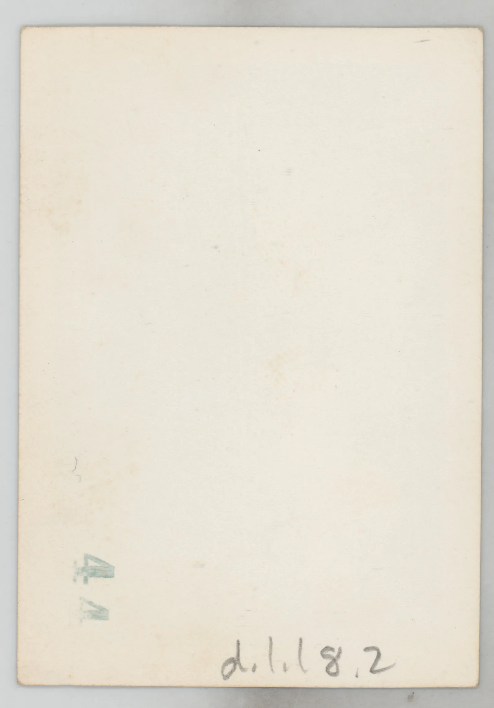 Verso: [Sara Beth West in a dress outside a house]