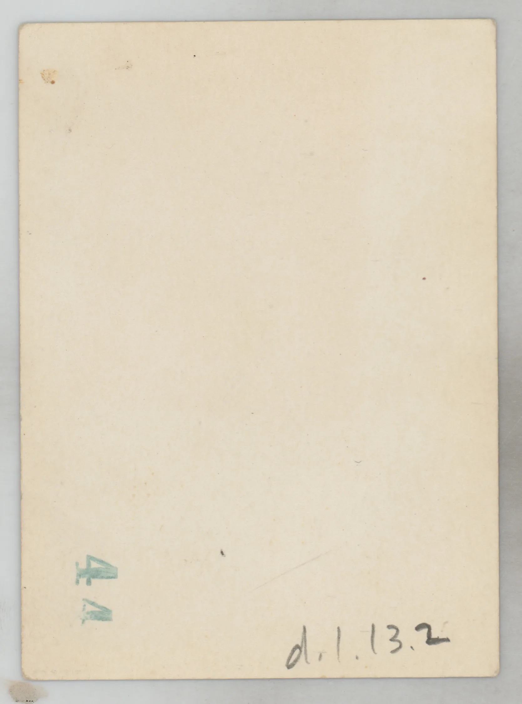 Verso: [Sara Beth West in a dress outside a house]