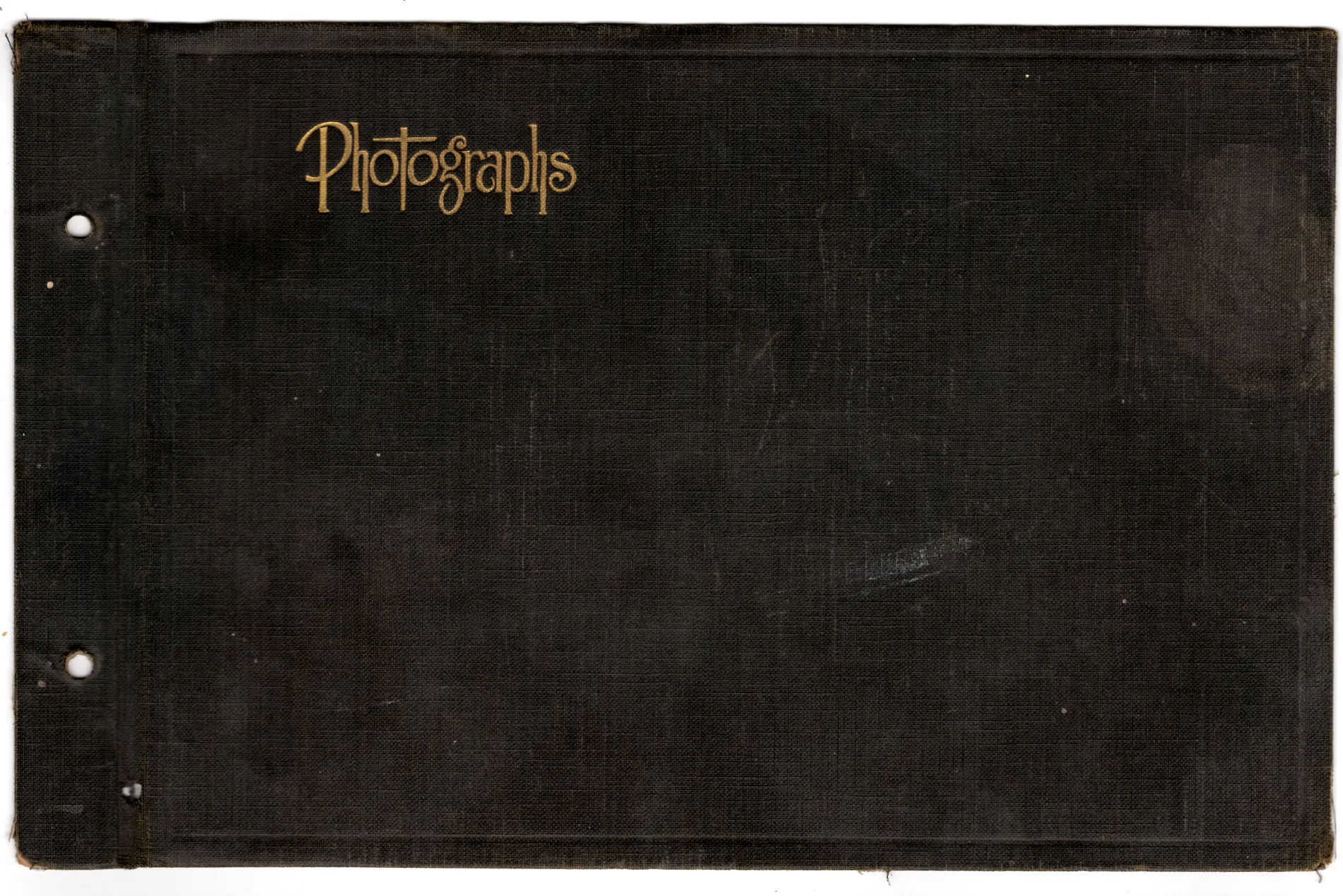 Front cover of [Album of McKinstry photographs]. This is a photograph album that came from the collection of Veta Jean McKinstry Allison. It contains photographs of Sammy Nan McKinstry Allison as a child, with some photographs showing other family members. The album chiefly shows Sammy and her childhood.
