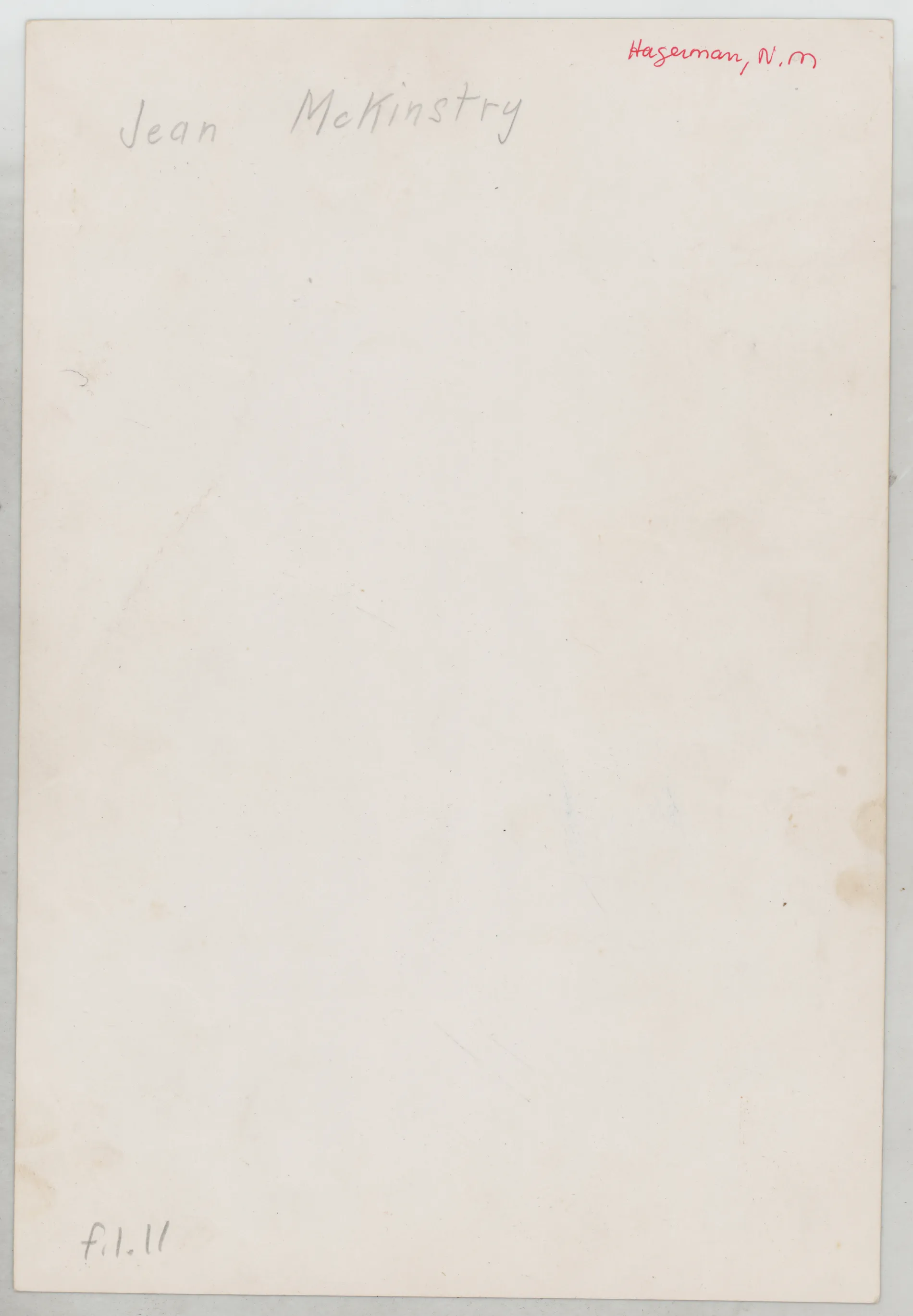 Verso: [Hagerman High School class of 1941]