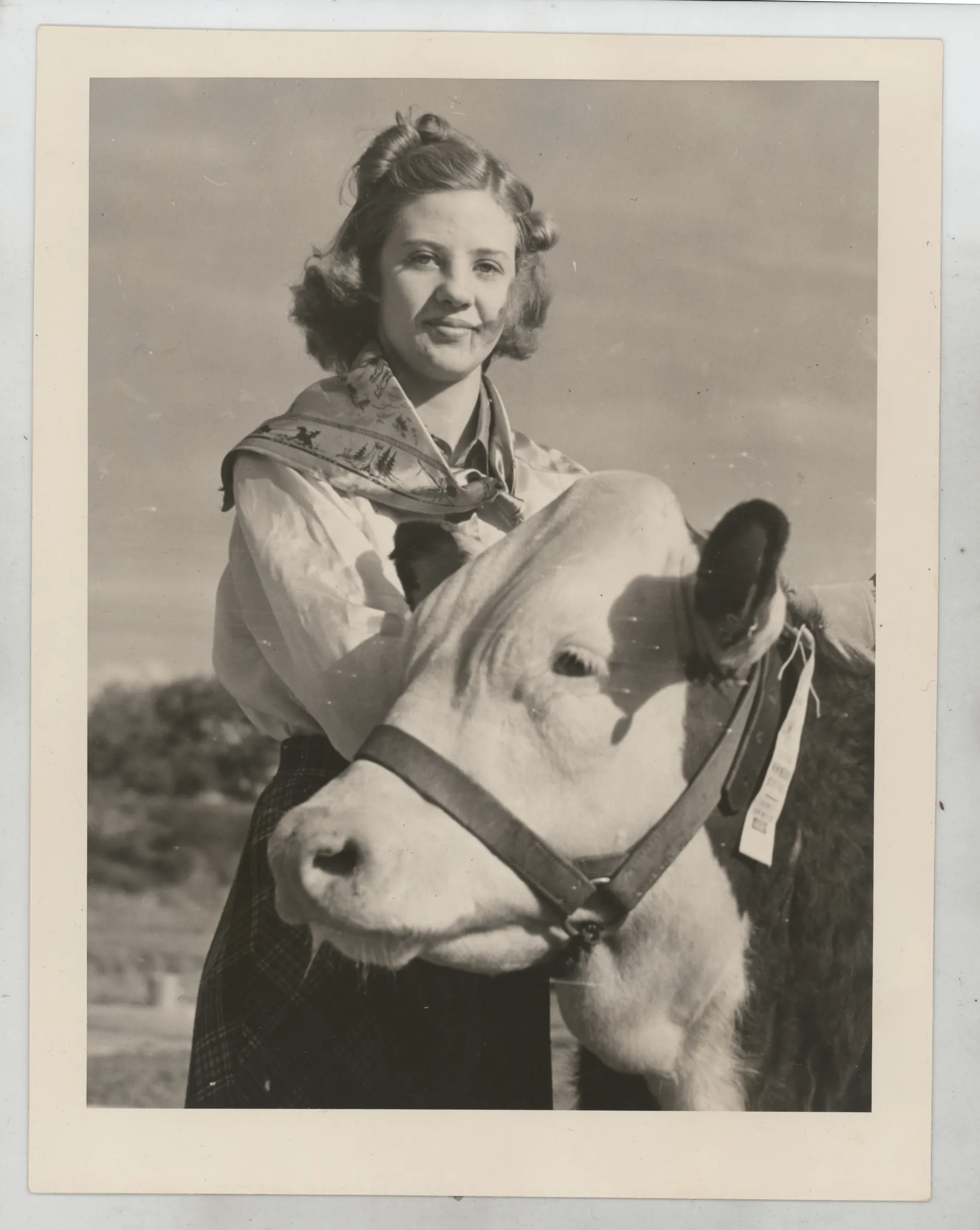 Veta Jean McKinstry Allison, from [Jean McKinstry with 4H calf, circa 1938]