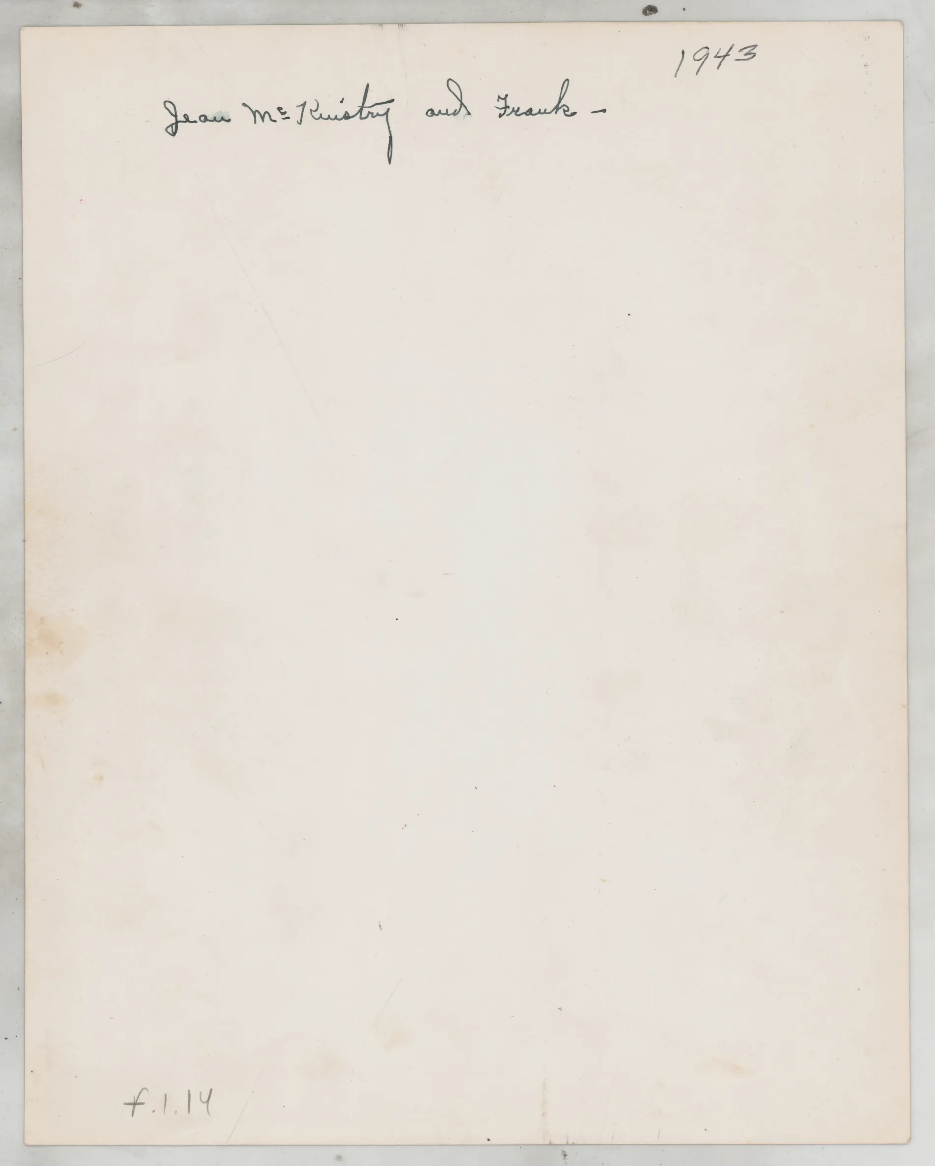 Verso: [Jean McKinstry and Frank Lajdziak dancing]