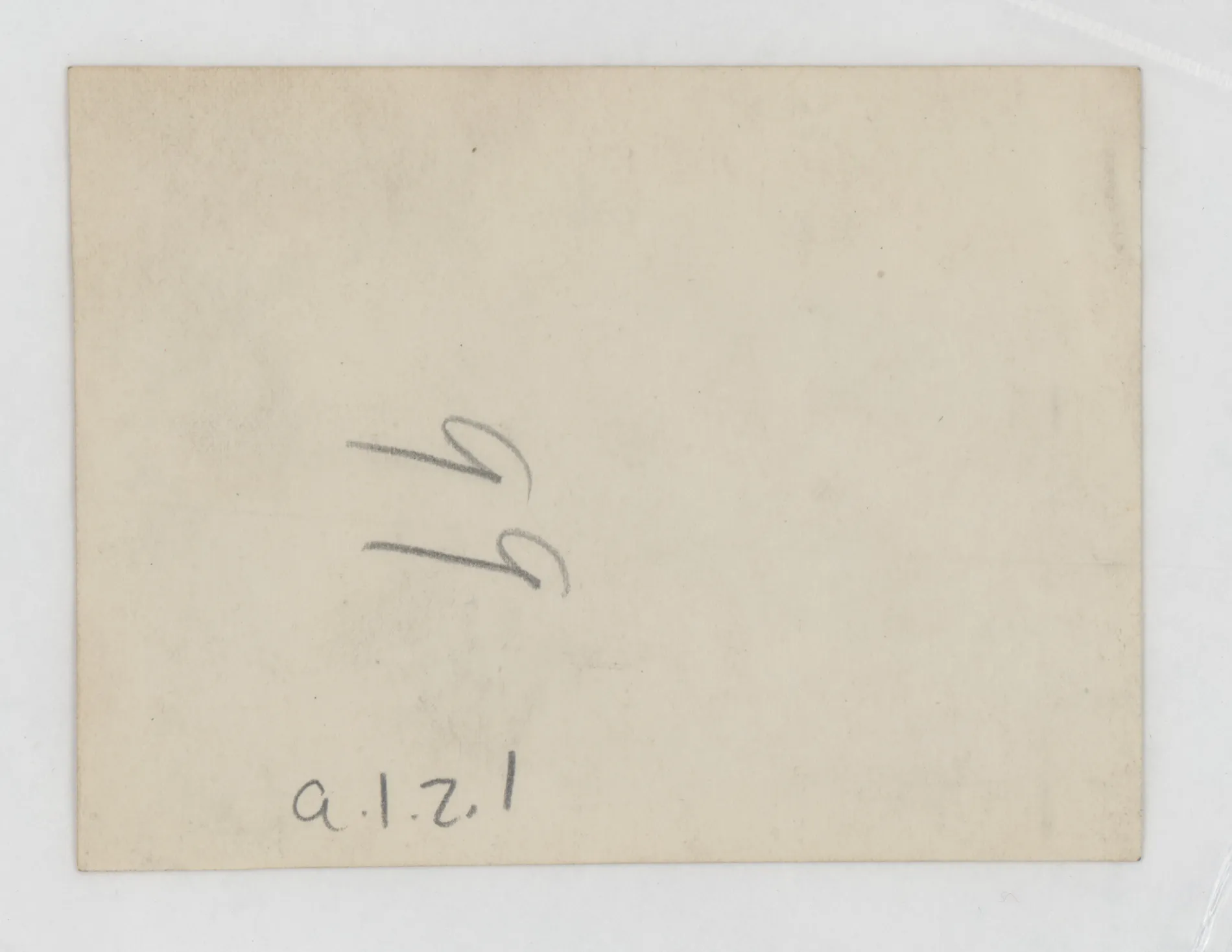 Verso: [Three unidentified men and a horse]