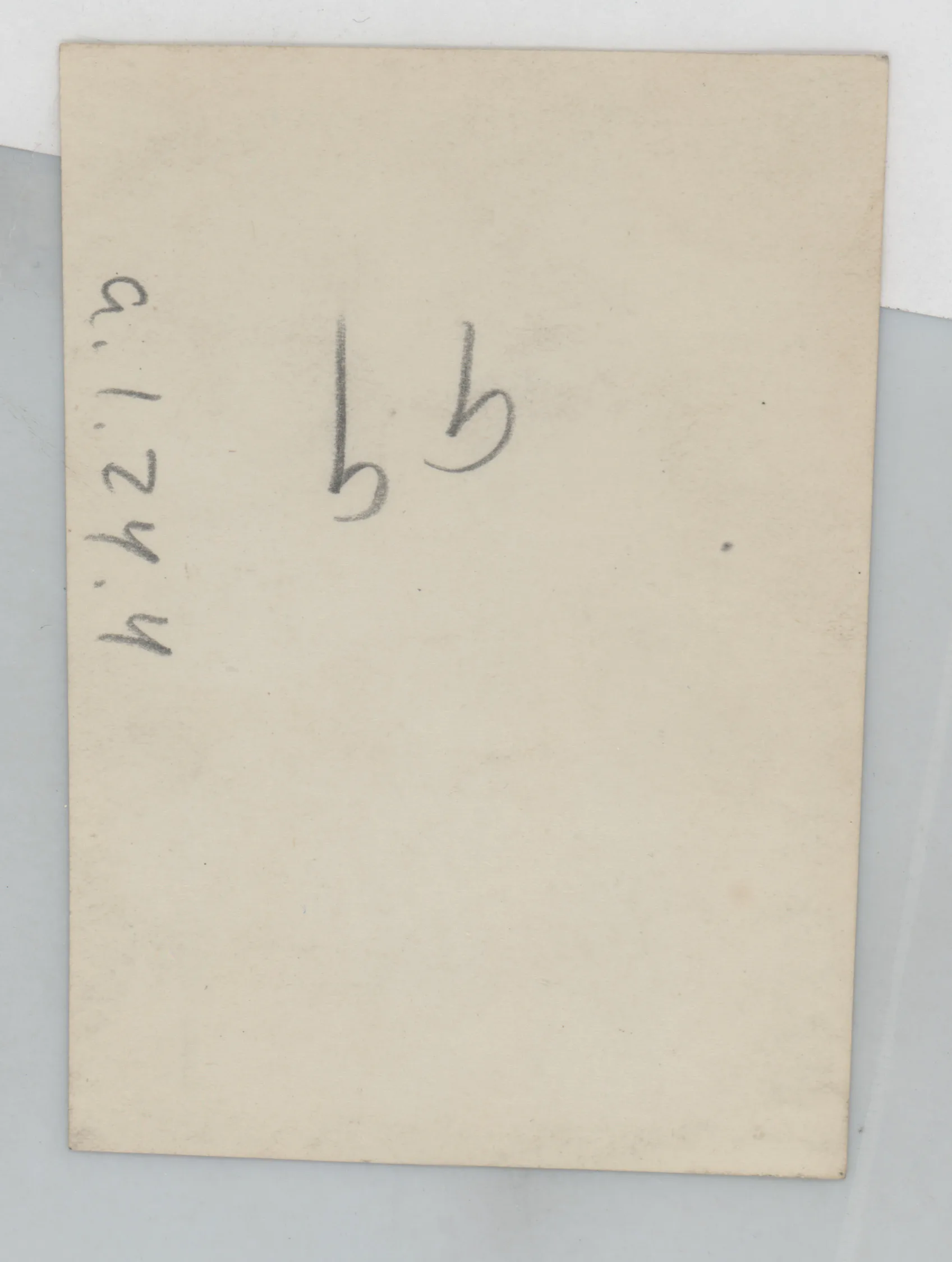 Verso: [Unknown man and mule]
