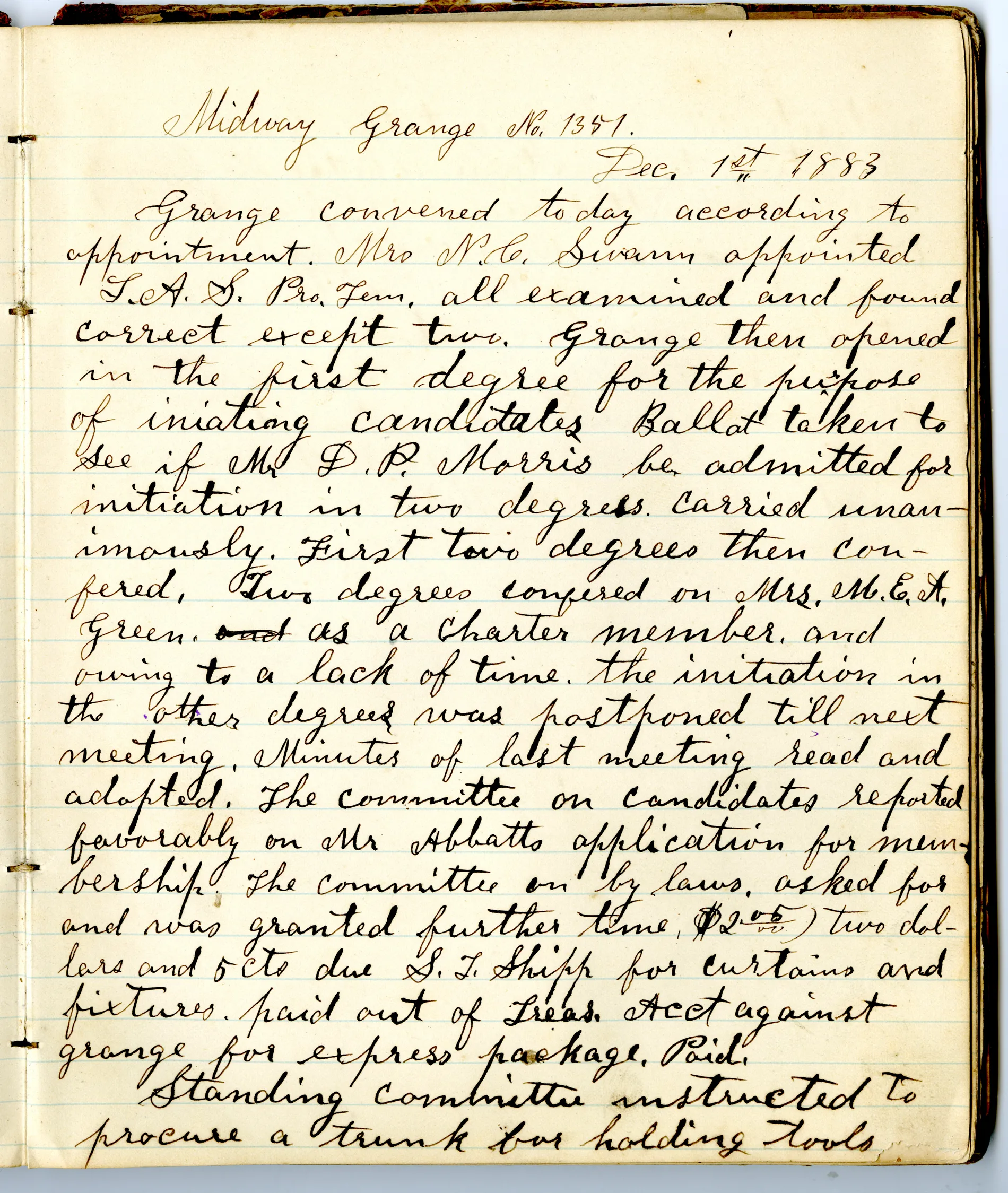 p.7 of [Minutes of the Midway Grange No.1351]