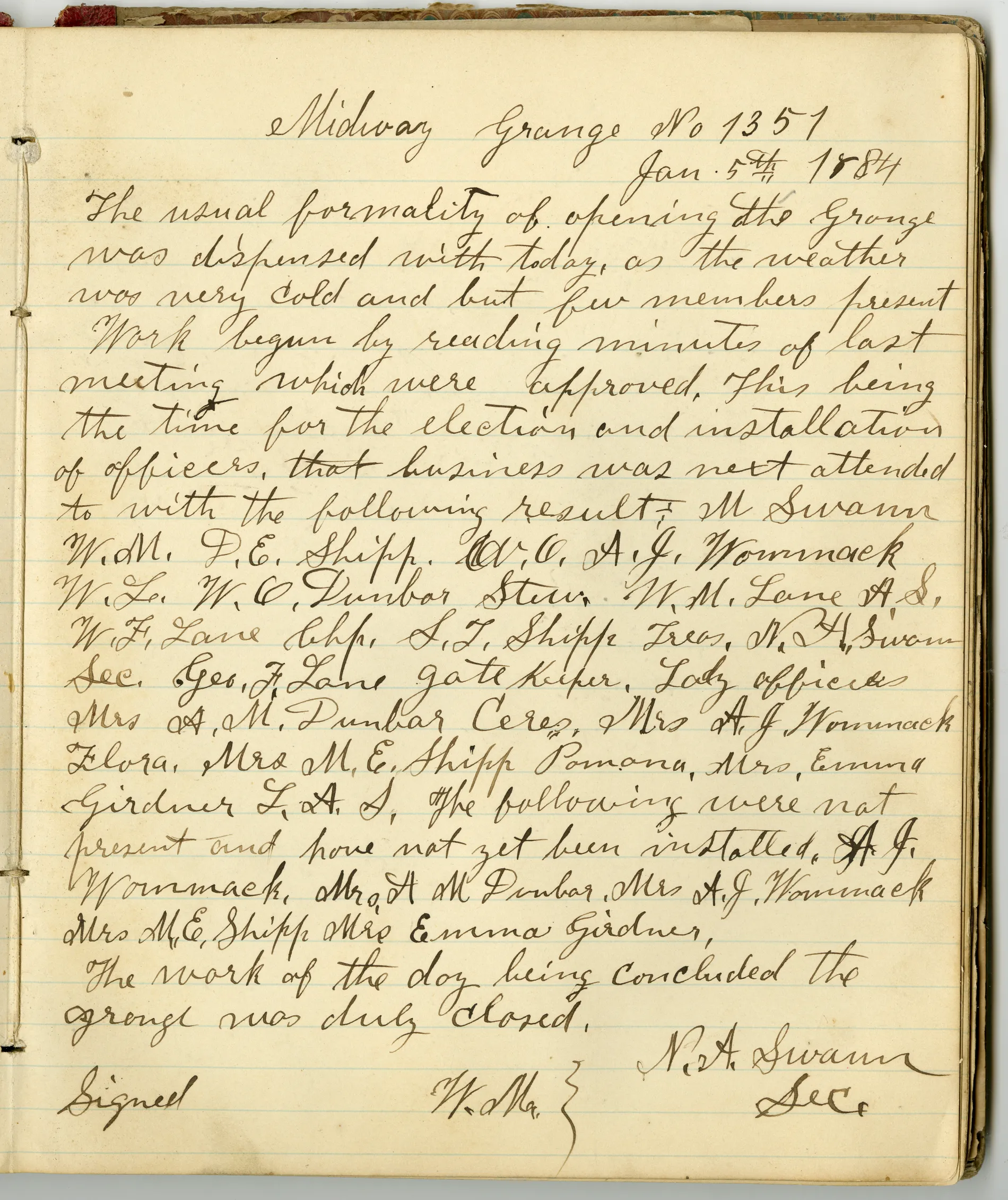 p.9 of [Minutes of the Midway Grange No.1351]