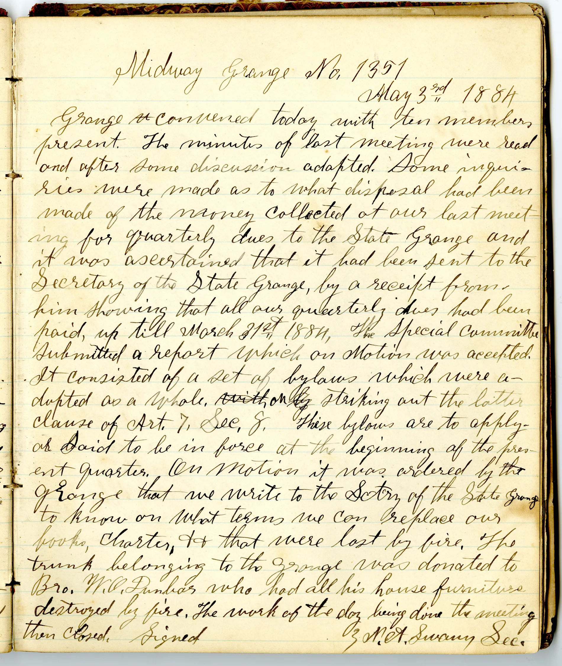 p.15 of [Minutes of the Midway Grange No.1351]