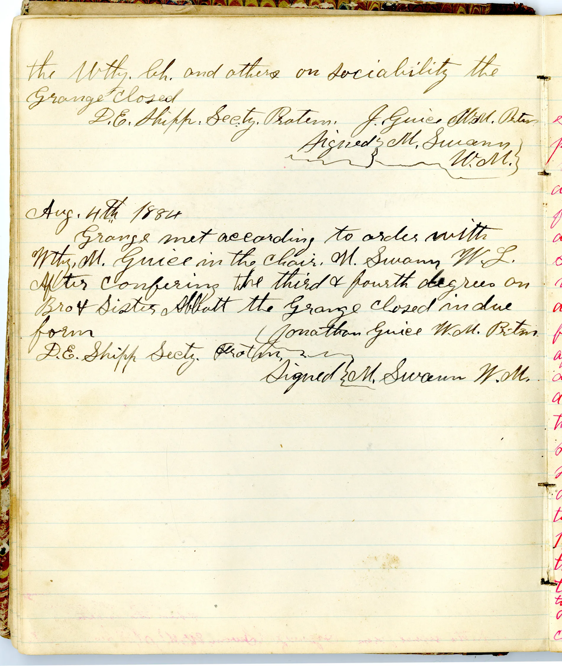 p.22 of [Minutes of the Midway Grange No.1351]