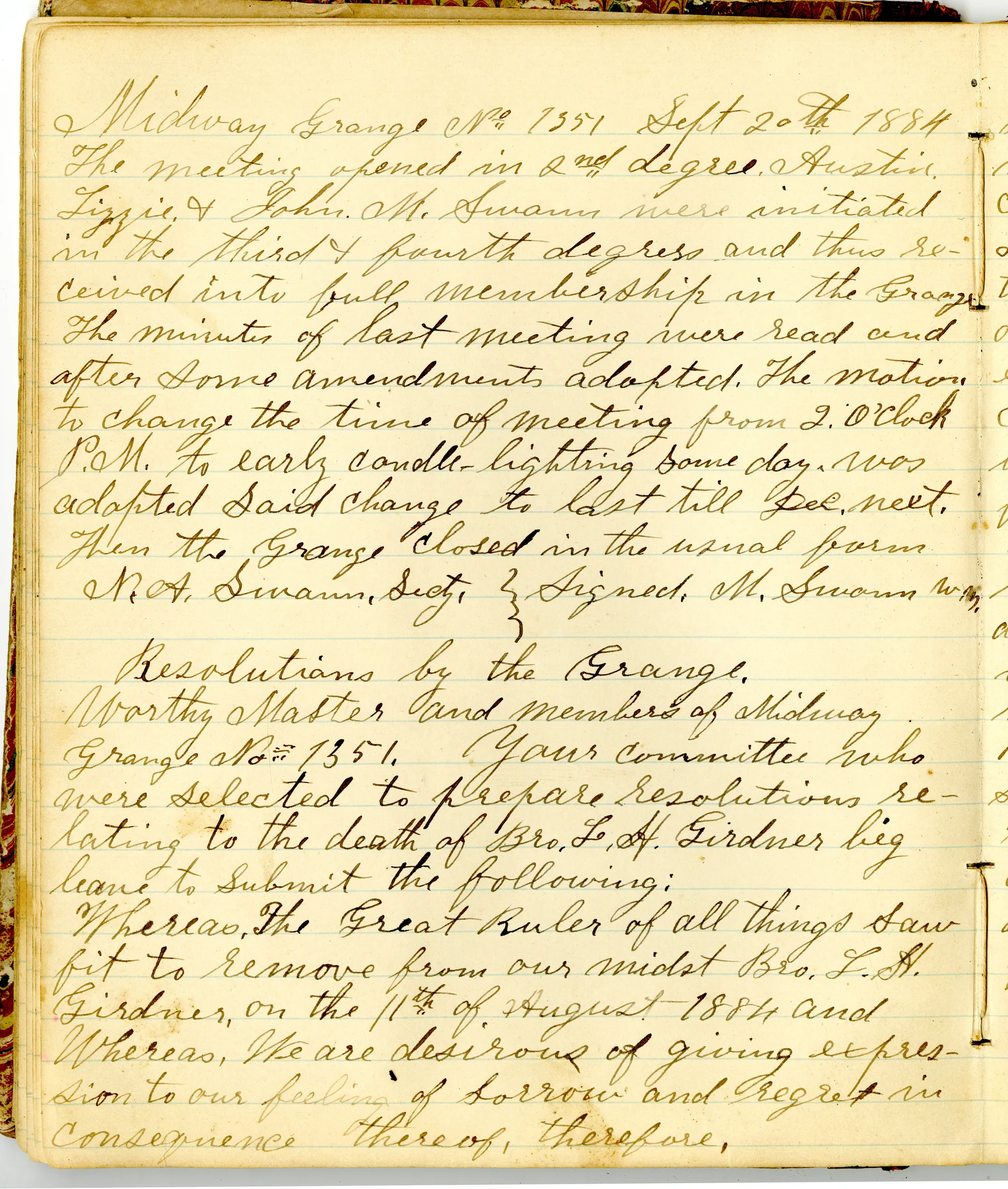 p.24 of [Minutes of the Midway Grange No.1351]