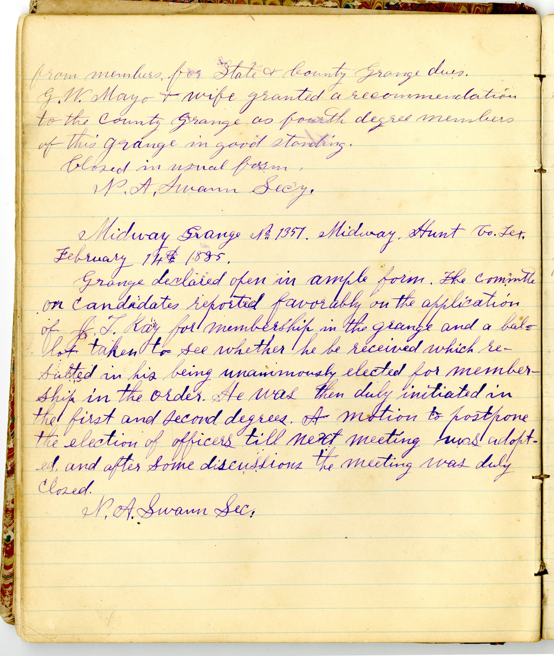 p.30 of [Minutes of the Midway Grange No.1351]