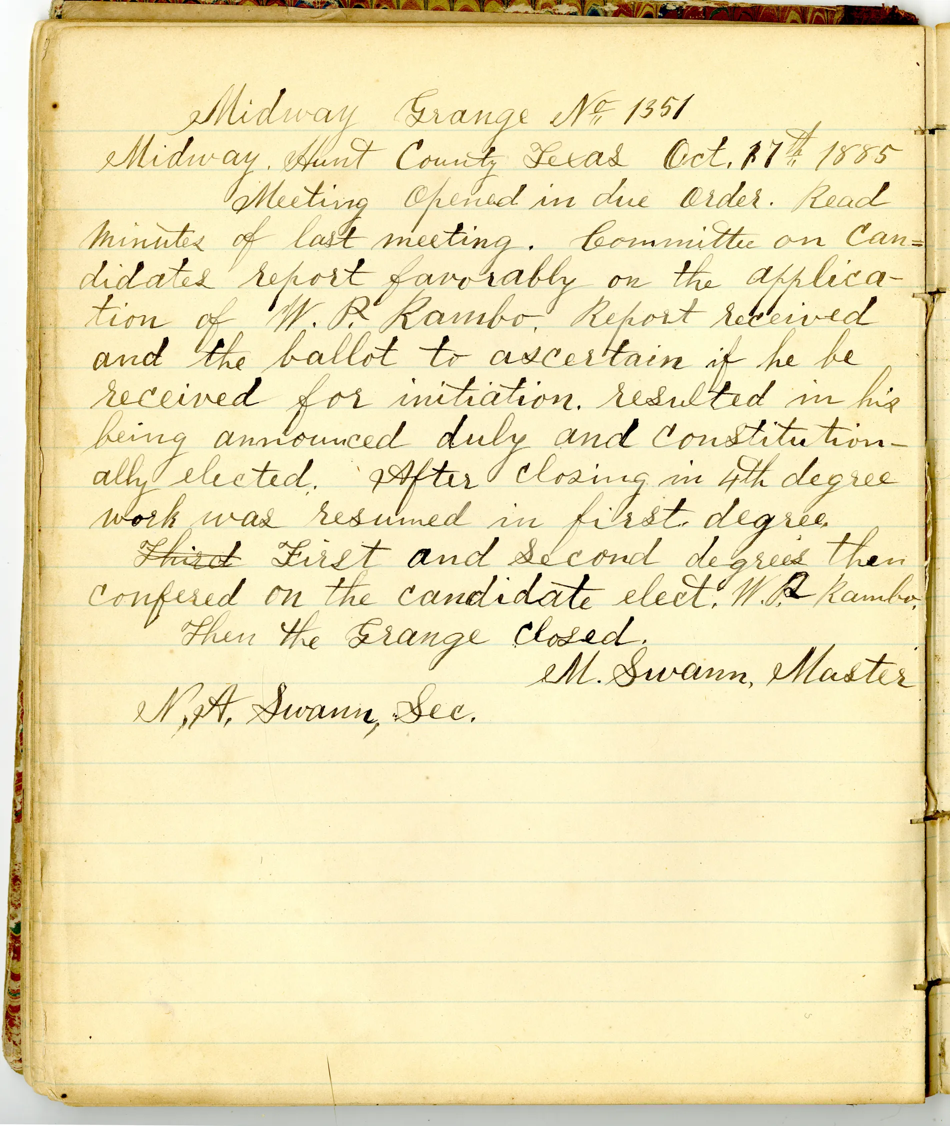 p.40 of [Minutes of the Midway Grange No.1351]