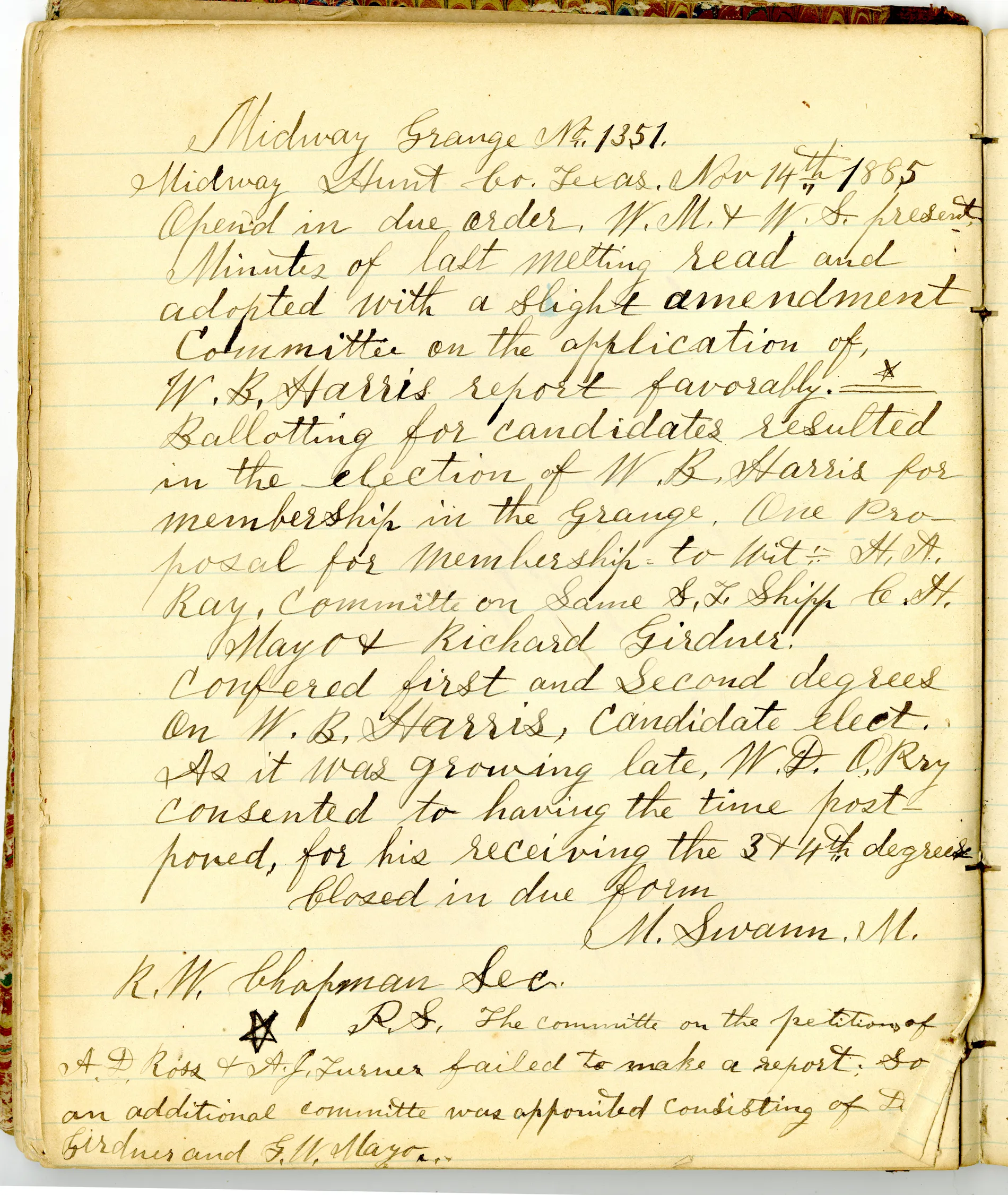 p.42 of [Minutes of the Midway Grange No.1351]
