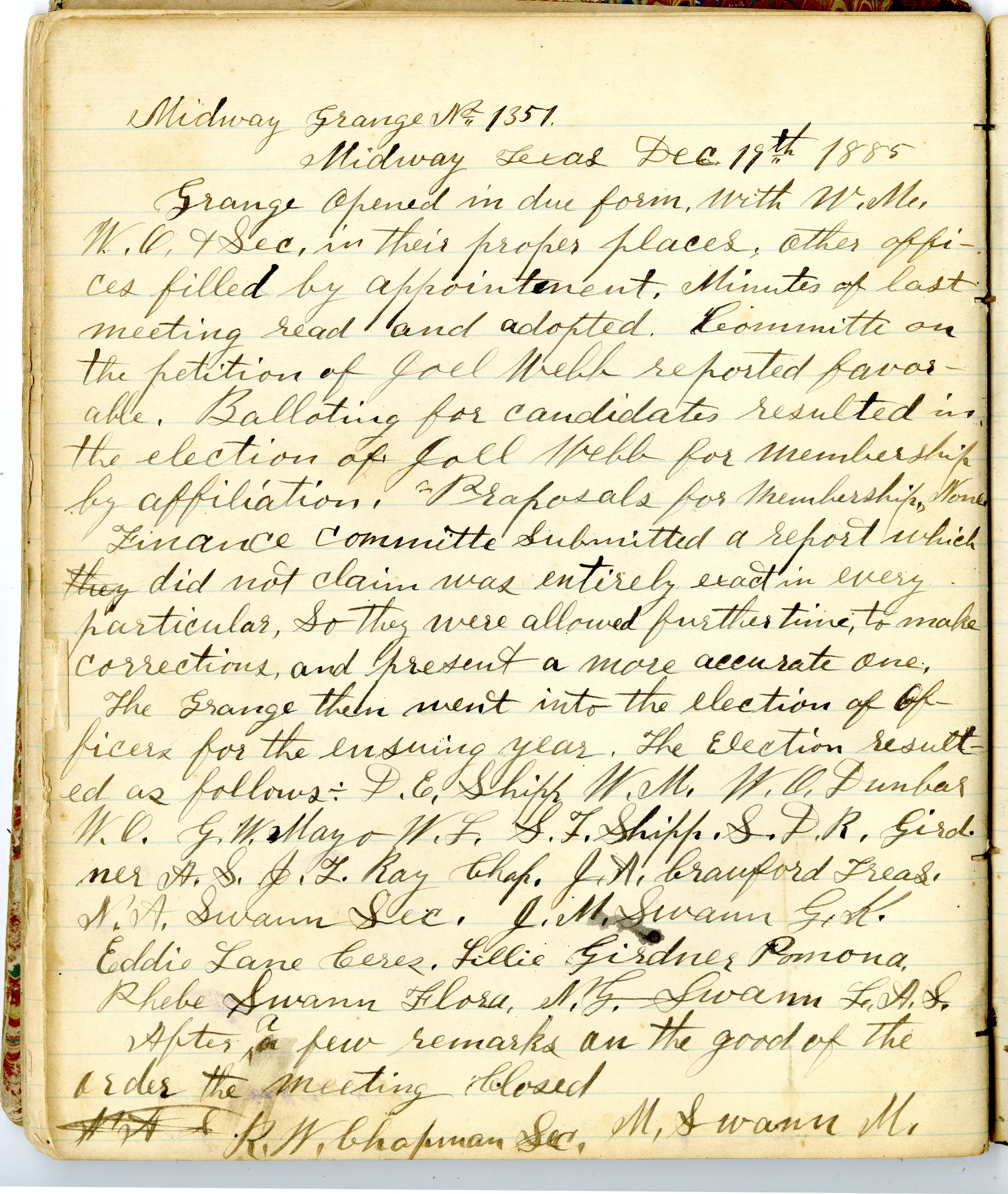 p.44 of [Minutes of the Midway Grange No.1351]