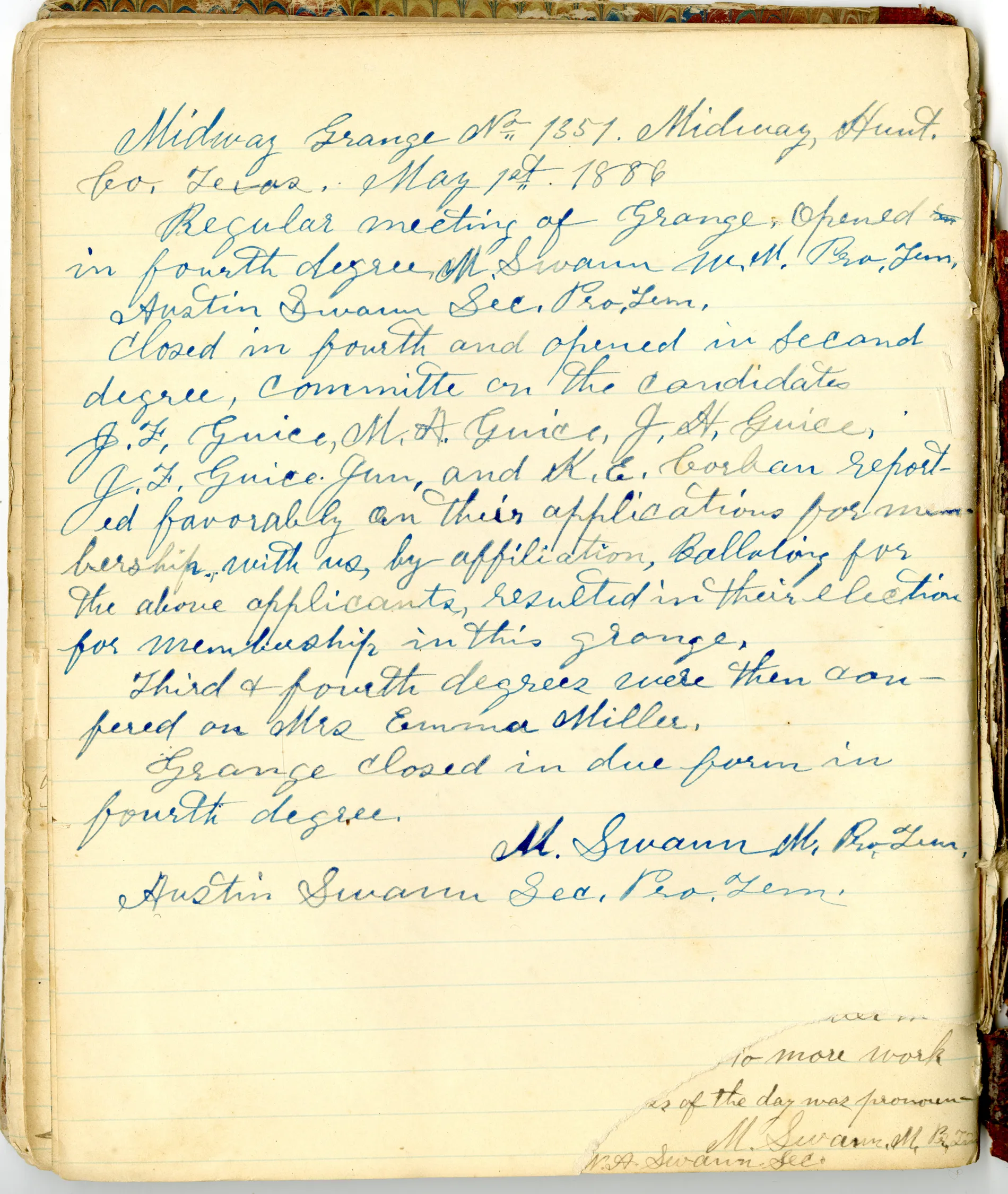 p.48 of [Minutes of the Midway Grange No.1351]
