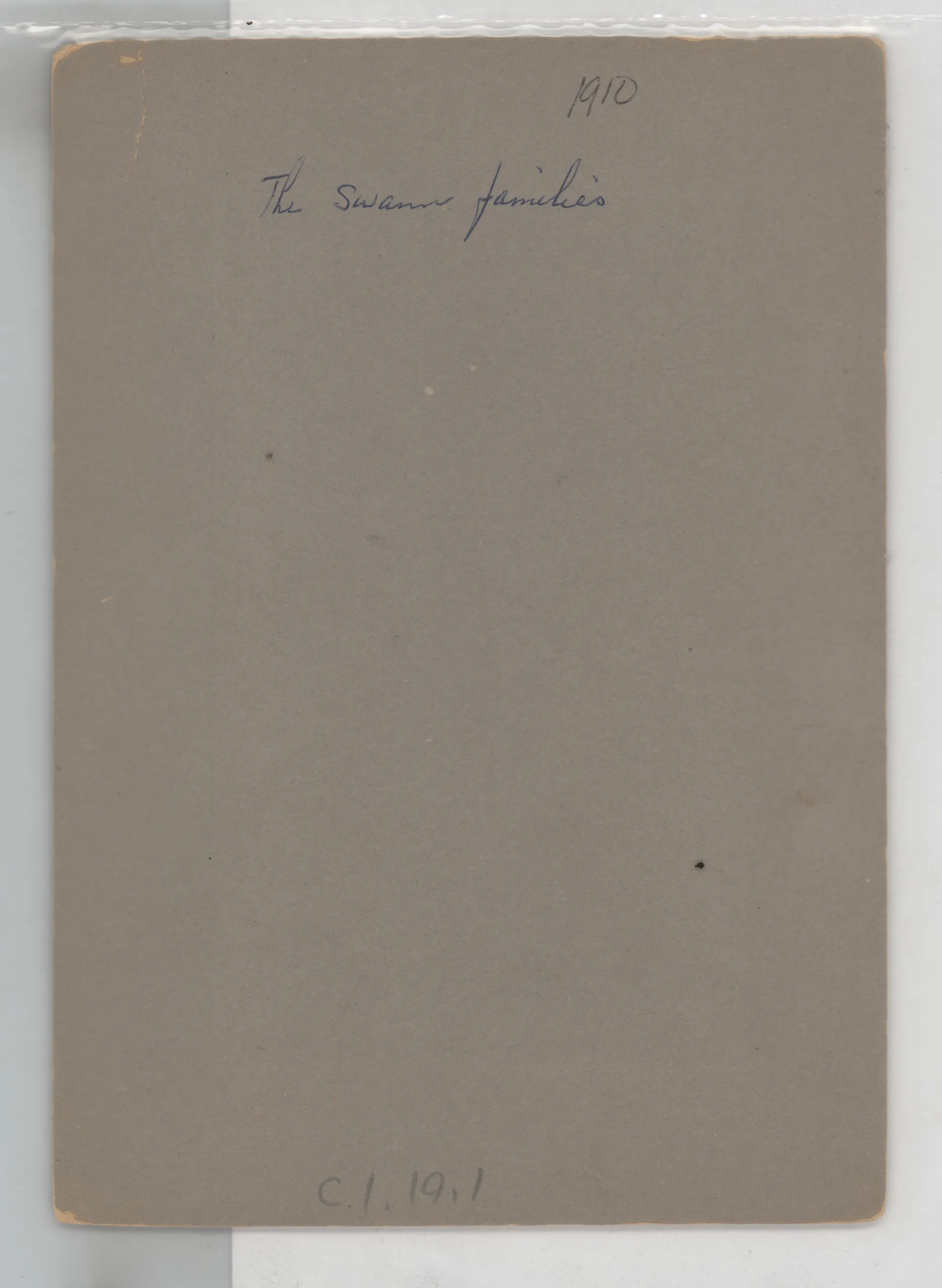 Verso: Swann families
