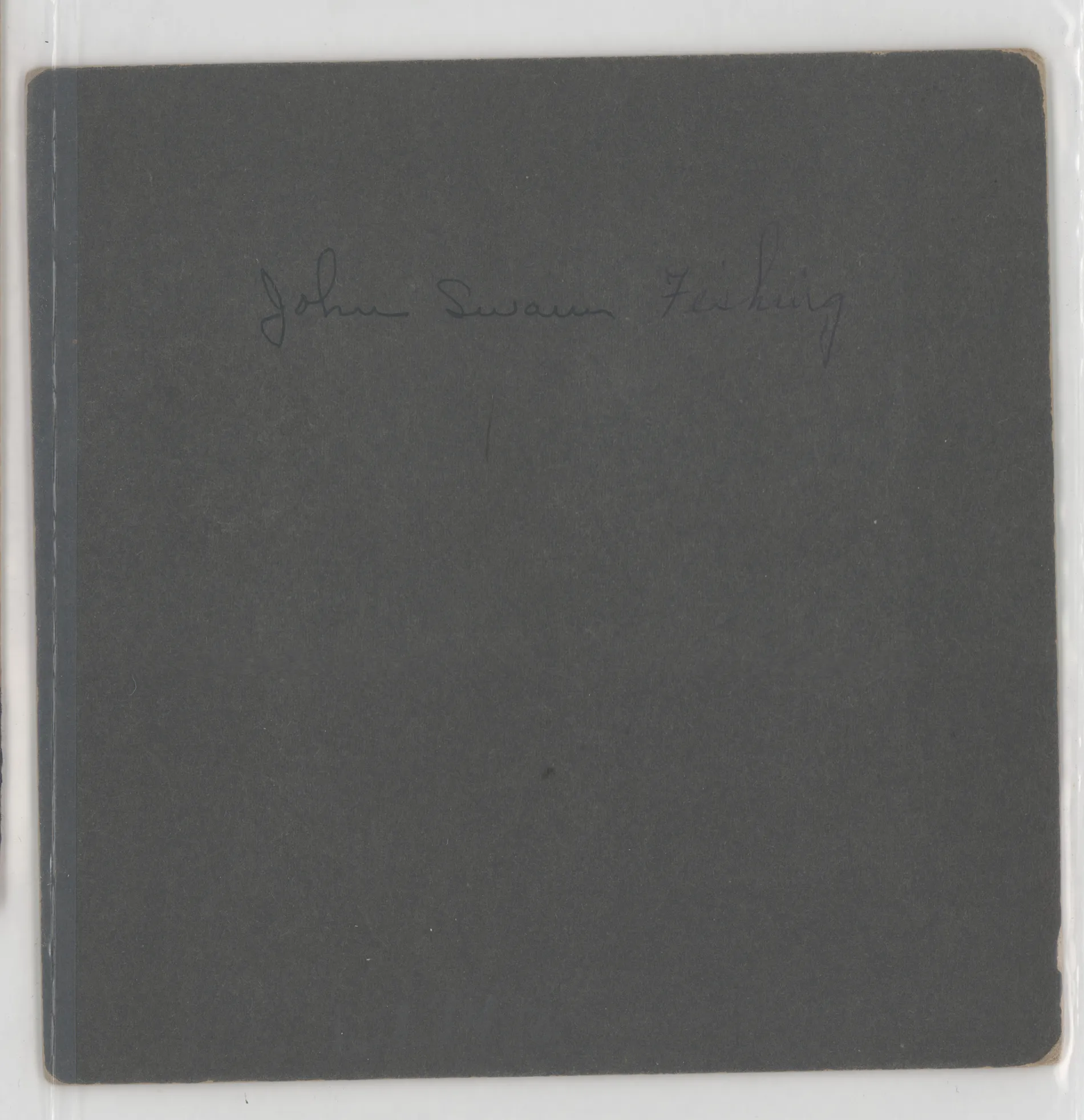 Verso: John Swann fishing