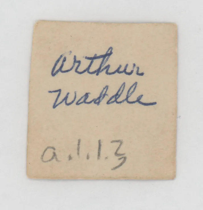 Verso: Arthur Waddle