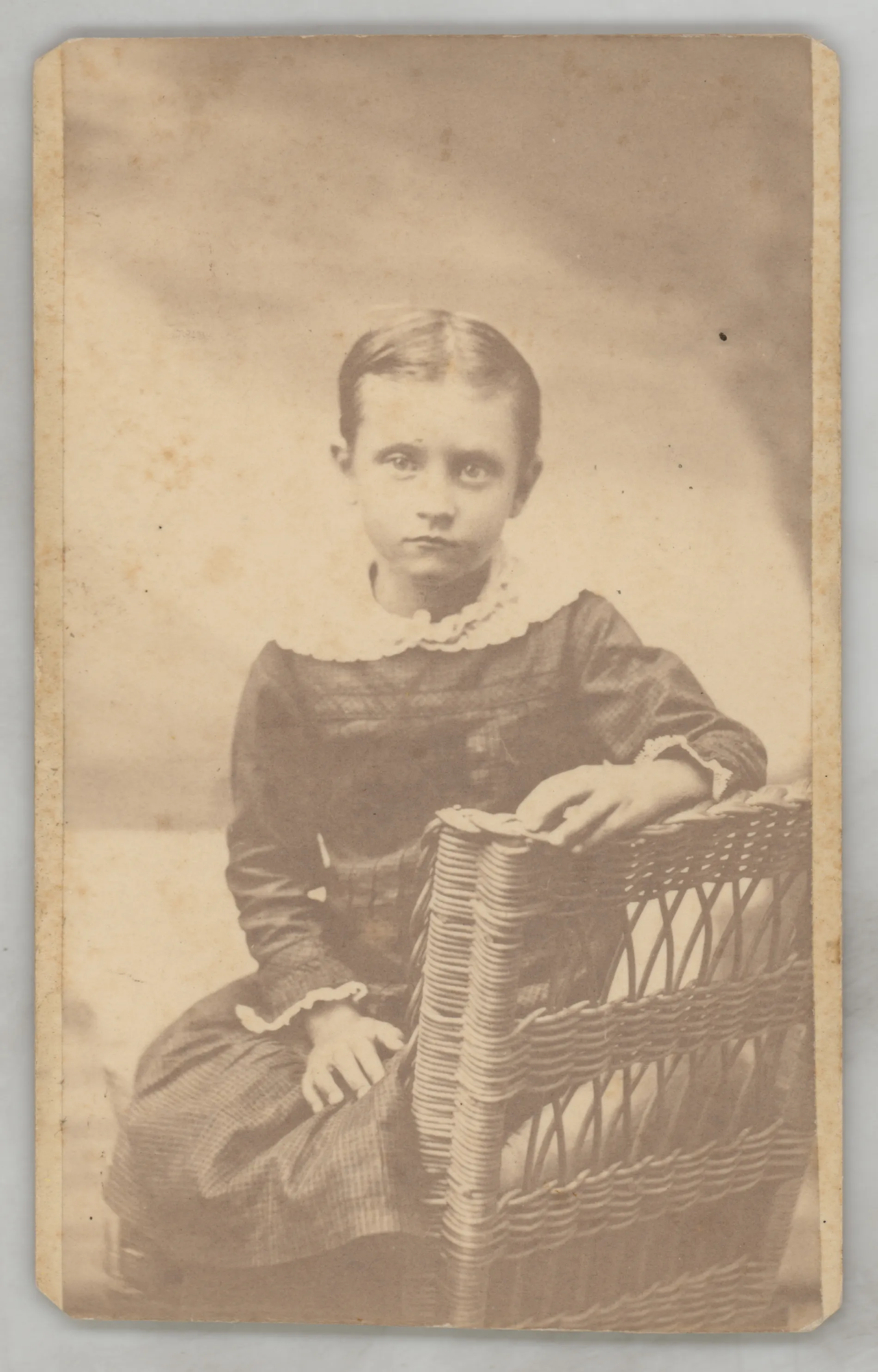This is an undated photograph of Mattie Thomas Darby from the late 19th century.